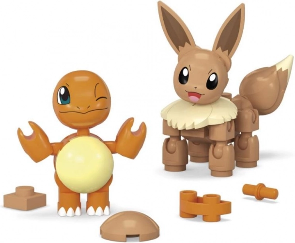 Méga Pokémon Pokéball ensemble 2 pcs Salamèche et Évoli