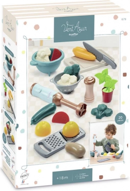 Set enfant de préparation de soupe avec mixeur plongeant