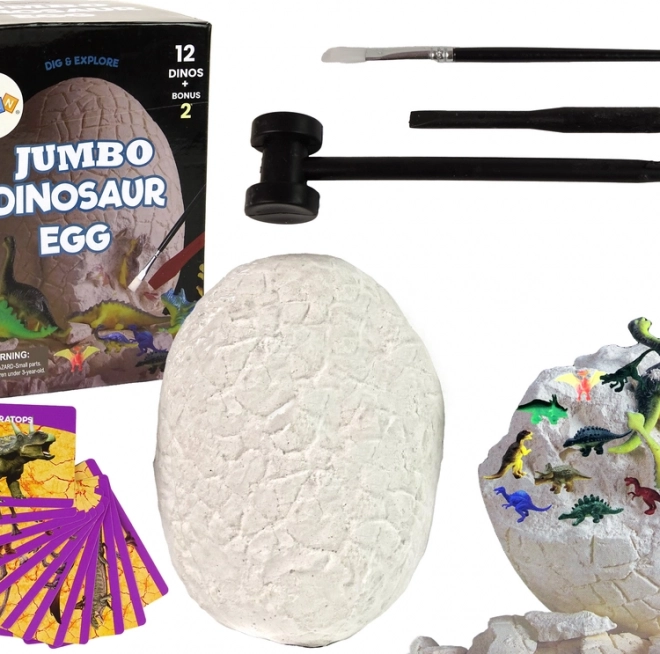 Œuf de dinosaure géant - Ensemble pour paléontologie
