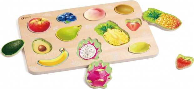 Classic World puzzle en bois fruits