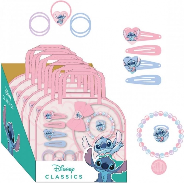 Coffret cadeau d’accessoires pour cheveux STITCH, 12 pcs