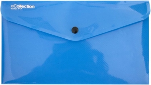 Pochette avec pression bleue