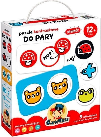 CzuCzu puzzle par paires – images contrastées pour tout-petits