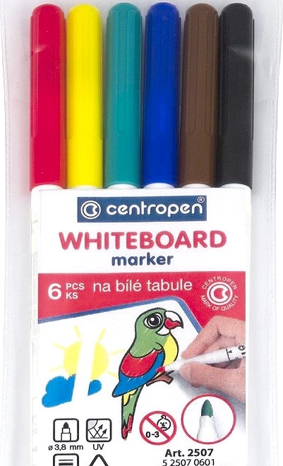 CENTROPEN marqueurs pour tableau blanc – lot de 6