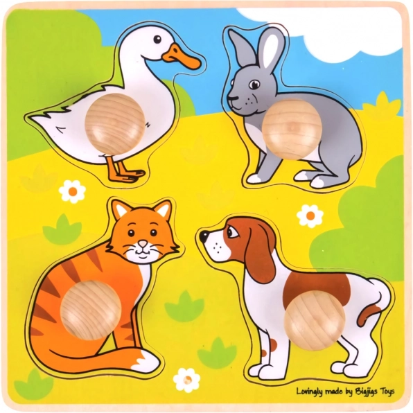 Puzzle à encastrer animaux domestiques