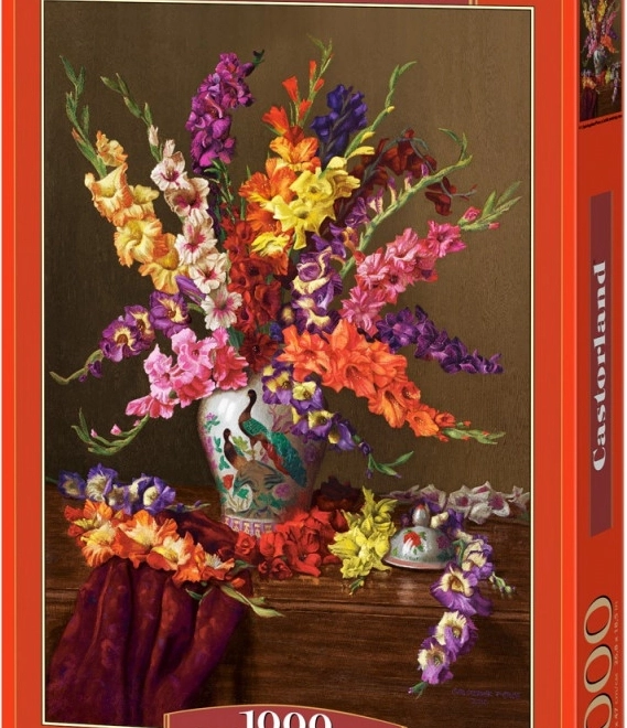 Puzzle 1000 pcs Glaïeuls dans un vase chinois