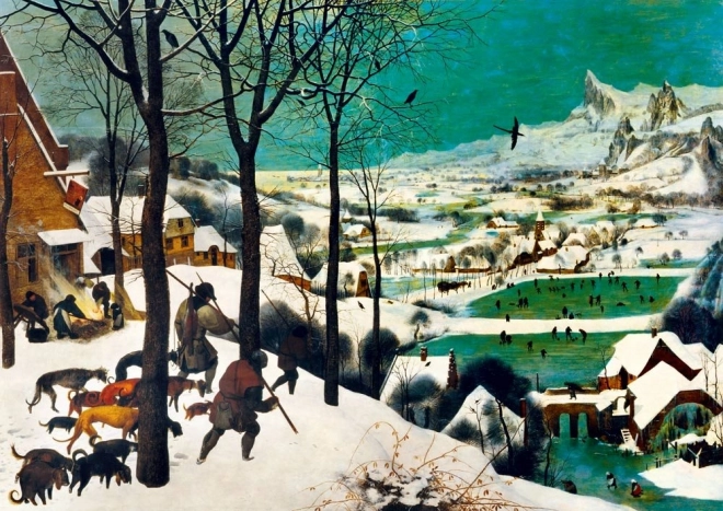 Puzzle Bluebird Chasseurs dans la neige (hiver)