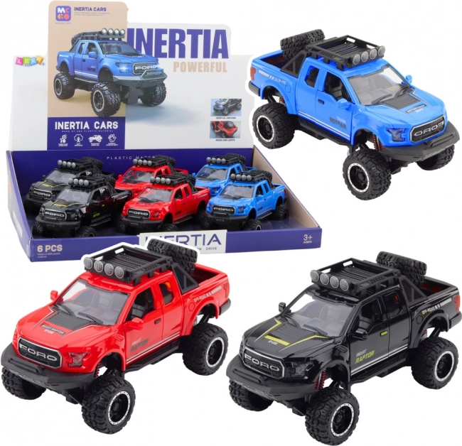 Voiture tout-terrain Raptor avec portes ouvrantes, propulsion, lumières et sons