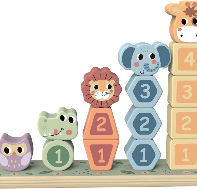 Jouets d'empilement Safari Animaux