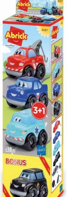 Abrick ensemble de petites voitures 3+1
