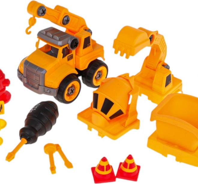 Véhicules de construction avec accessoires