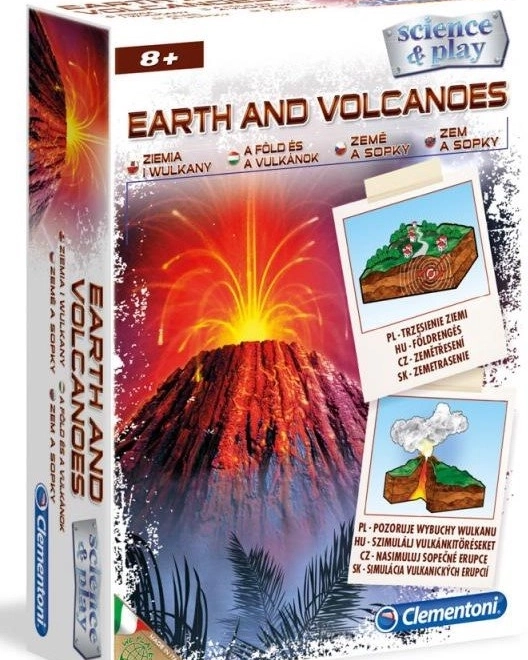 Clementoni Science & Play Terre et volcans – kit scientifique pour enfants