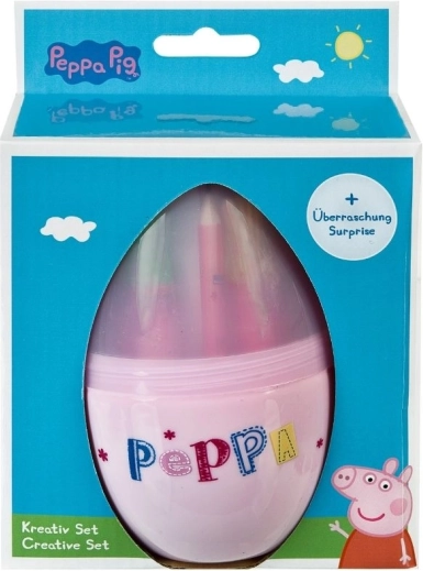 Ensemble artistique Peppa Pig en forme d'œuf