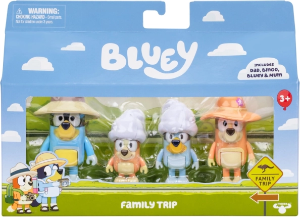 Figurines Bluey Excursion Familiale
