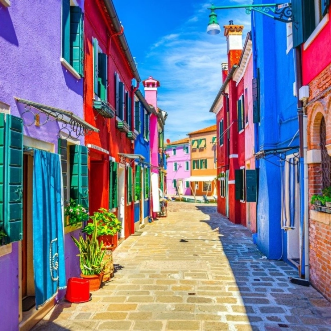 Puzzle Maisons Colorées Sur l'île de Burano 500 Pièces