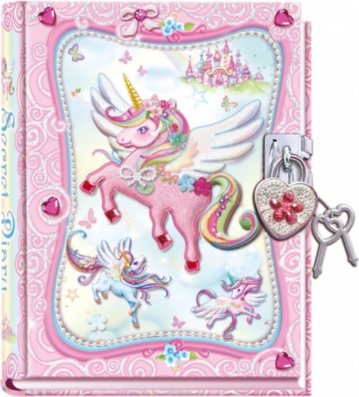 Journal Pecoware avec licorne et serrure