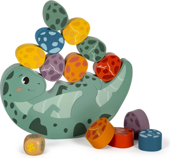 Jeu d'équilibre en bois Dino