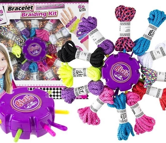 Kit créatif pour la fabrication de bijoux – ficelles multicolores et bracelets DIY