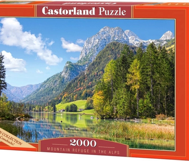 Puzzle 2000 pièces refuge dans les Alpes
