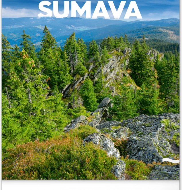 Calendrier mural Šumava 2026