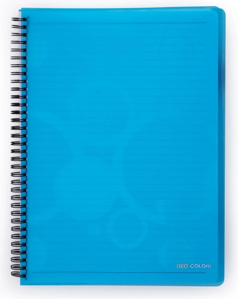 Bloc à spirale double A5 - bleu