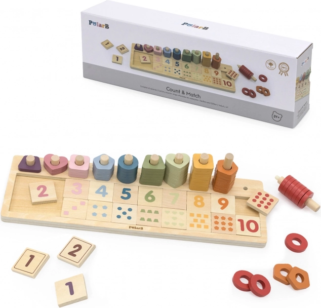 Compteur en bois et jouet de tri Montessori de PolarB