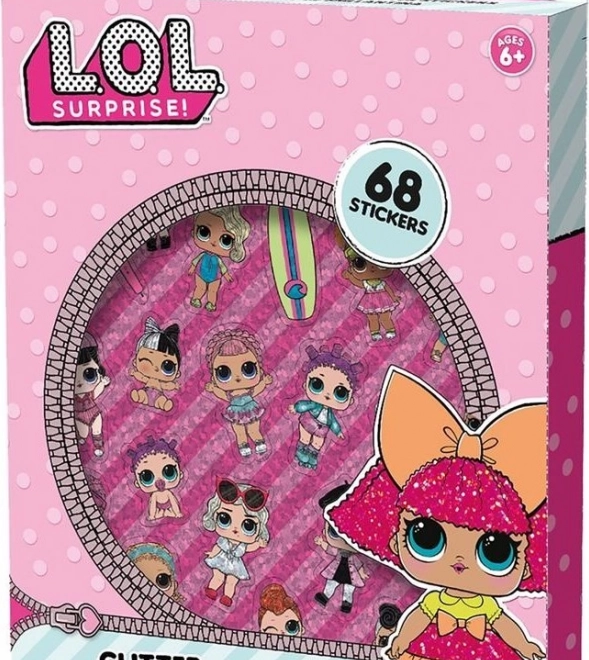Autocollants scintillants L.O.L. – lot de 68 stickers