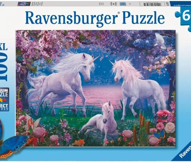 Puzzle Magnifique Licornes 100 pièces