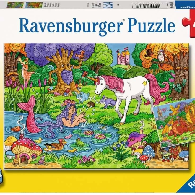 Puzzle Ravensburger Forêt Magique 2x24 pièces