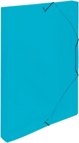 Boîte d'archive avec élastique bleue