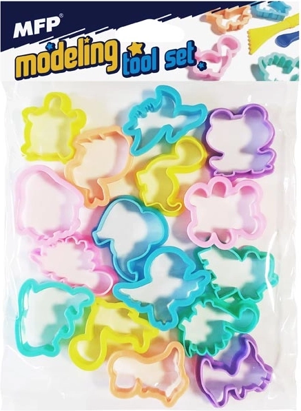 Emporte-pièces en plastique animaux - ensemble de 16 pcs