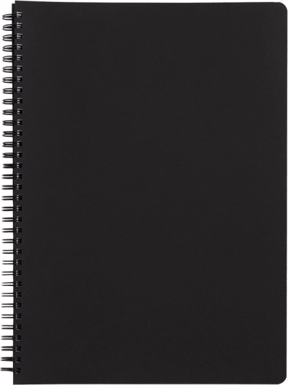 Bloc-notes à spirale Classic A4 noir