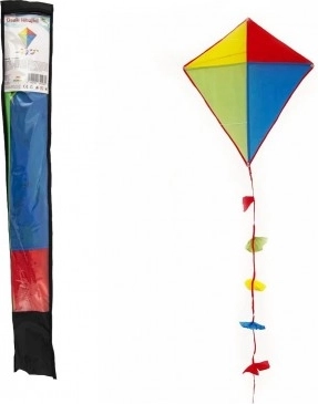 Cerf-volant coloré en nylon 70x60 cm