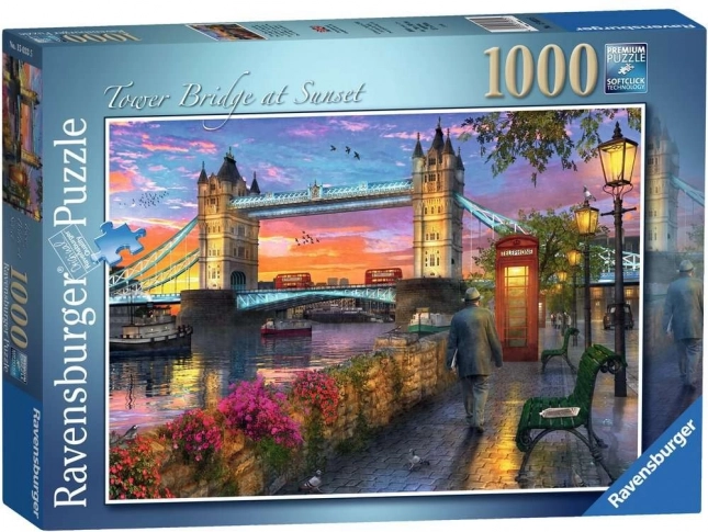 Puzzle 1000 pièces Coucher de soleil sur Tower Bridge