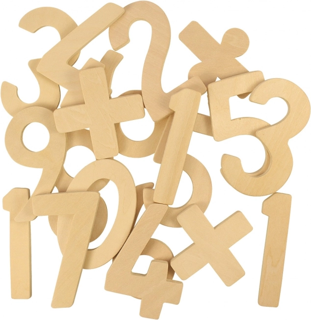 Bigjigs Toys Chiffres et symboles arithmétiques en bois pour enfants