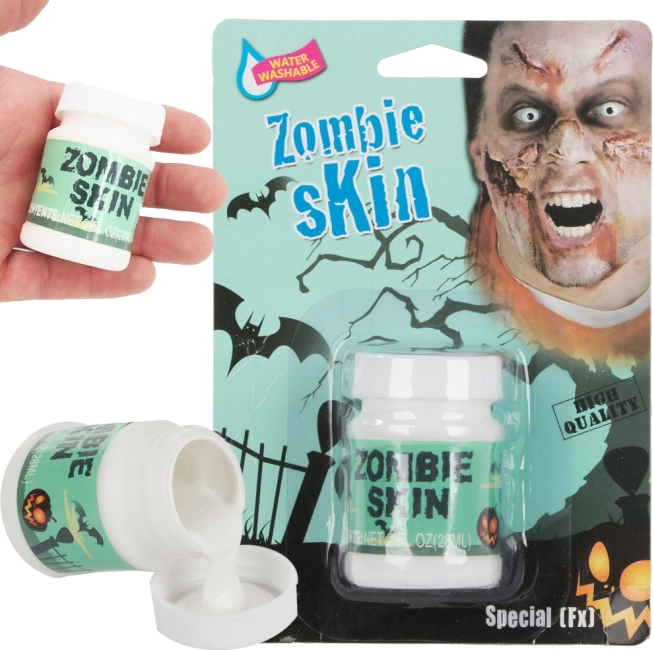 Maquillage peau de zombie pour Halloween