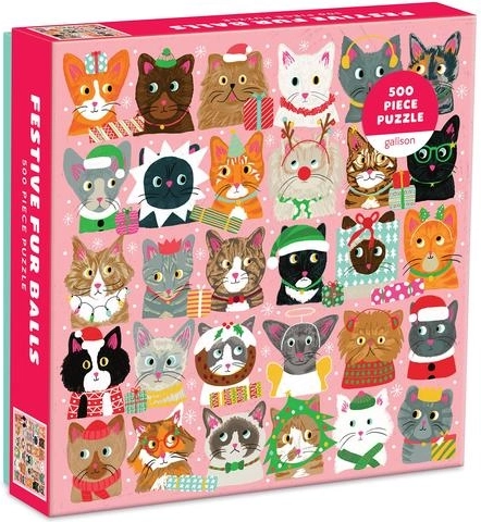 Puzzle Galison Chats Festifs 500 pièces