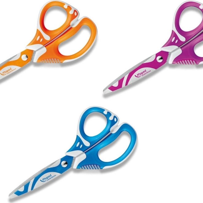 Ciseaux MAPED Zenoa Fit 13 cm pour débutants (assortiment de couleurs)
