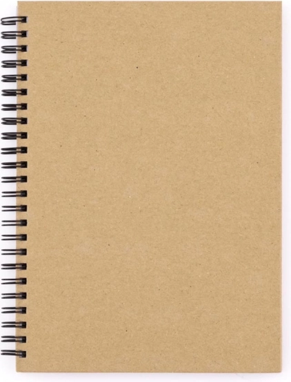 Bloc-notes A5 à spirale avec design naturel