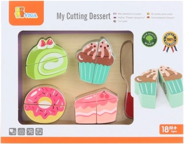 Set en bois pour couper des desserts VIGA