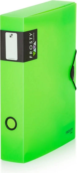 Boîte avec élastique A4 Opaline Frosty verte
