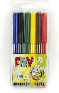 Ensemble de feutres colorés Wiky 6 pièces