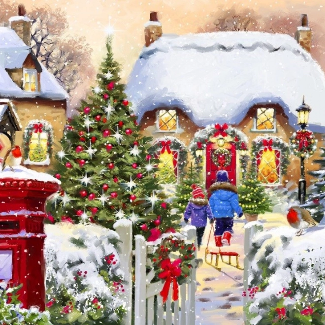Puzzle Chaloupka d'Hiver 1000 pièces