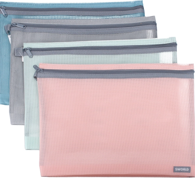 Dossier avec fermeture éclair 30x23 cm en différentes couleurs