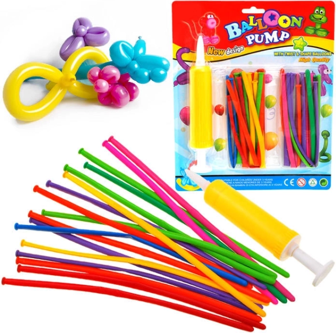 Longs ballons de modelage avec pompe