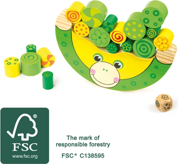 Jeu d’équilibre en bois grenouille small foot