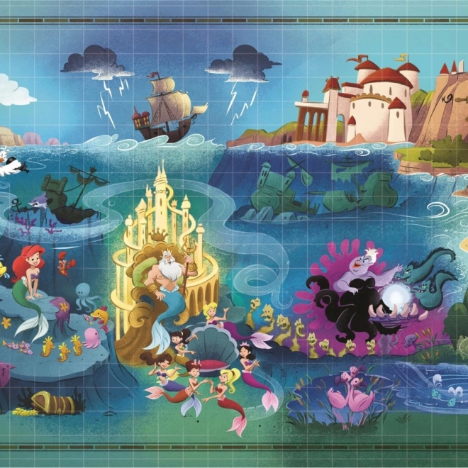Puzzle Story Maps petite sirène 1000 pièces