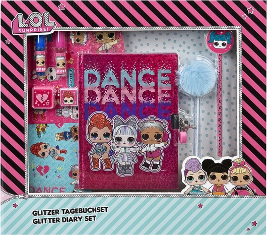 Ensemble de papeterie avec paillettes LOL Surprise