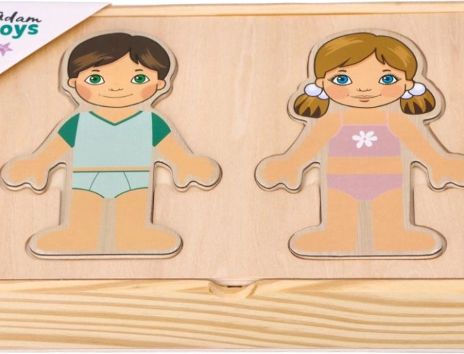 Puzzle magnétique d’habillage Enfants du monde