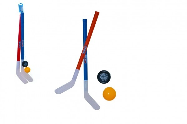 Franklin Sports Ensemble de hockey de rue pour enfants – LNH – Comprend 2 bâtons de hockey et 1 balle de hockey de rue – Kit de démarrage